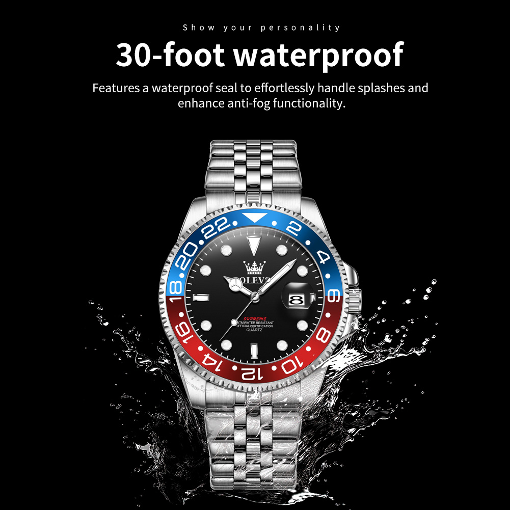 OLEVS 5657 Mens Watch Original - Rolex Watch Submariner recension och pris