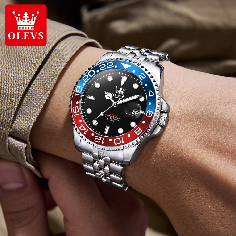 OLEVS 5657 Mens Watch Original - Rolex Watch Submariner recension och pris